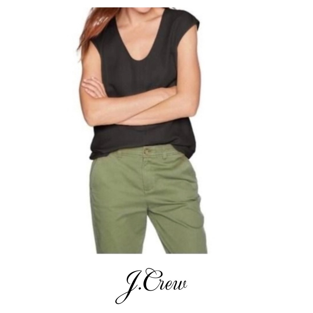 J. Crew Capped Sleeve Blouse